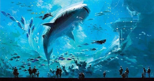 The fascinating Dubai Aquarium 14 Giant Whale at the Dubai Aquarium